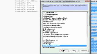 Epson ME620 วิธีการใช้โปรแกรม adjustment program โดยคอมพิวท์ [upl. by Corb144]