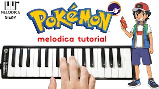 Pokemon Theme Song  Melodica Tutorial [upl. by Garmaise]