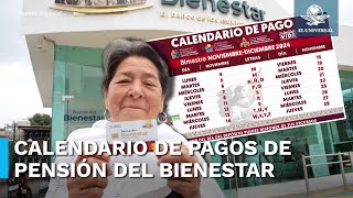 ¿Cuándo son los pagos de la Pensión del Bienestar de noviembre [upl. by Ginny]