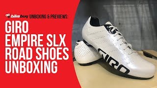 Giro Empire SLX Road Shoes Unboxing  Bikebug [upl. by Liz644]