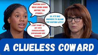 Cowardly Tory Kemi Badenoch blames NHS workers for enormous waiting lists [upl. by Dlared99]