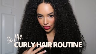 My Curly Hair Routine 3c4a [upl. by Cinnamon]