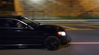 W205 c300 with intake  downpipe straightpipe and street tuned with popcorn tune [upl. by Whitehouse]