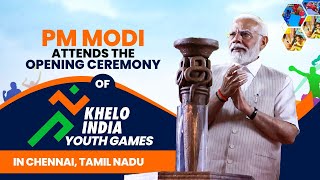 LIVE PM Modi attends the opening ceremony of Khelo India Youth Games in Chennai Tamil Nadu [upl. by Gennie817]