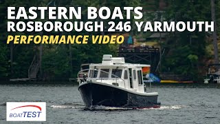 Eastern Boats Rosborough 246 Yarmouth Test Video 2022 by BoatTESTcom [upl. by Dlorrej]