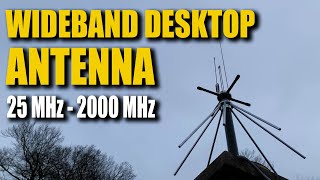 Wideband Desktop Discone Antenna  25 MHZ  2000 MHz Coverage [upl. by Gilroy528]