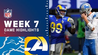 Lions vs Rams Week 7 Highlights  NFL 2021 [upl. by Arlan]