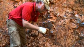 Thomas at the Coleman Quartz Mine Arkansas  Mineral Explorers [upl. by Bertine]