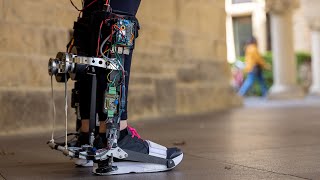 Stanford exoskeleton walks out into the real world [upl. by Ahsircal712]