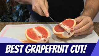 HOW TO CUT A GRAPEFRUIT 🔪 Fastest Easiest Cleanest amp Most Efficient Method [upl. by Eelinnej]