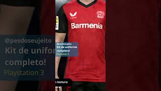 LANÇAMENTO Kit de uniforme Bayer Leverkusen 2425 com Patch de Campeão da Bundesliga para PES 2018 [upl. by Sorac]