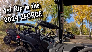 1st Ride in the 2024 CFMOTO ZFORCE Sport 4 Seater  Ride Review [upl. by Aerdnac]