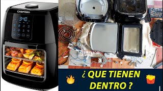 Desarmando una freidora de aire AIRFRYER CHEFMAN RJ38 formato HORNO veamos QUE TIENEN DENTRO [upl. by Oinotnaocram]