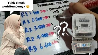 Cara Menghitung Total Pembayaran Listrik R1M 900 R1 1300 R1 2200 sampai diatas R3 6600 [upl. by Waechter289]