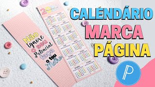 Como fazer Marca Página pelo Celular  Como Fazer Marca Página Calendário PASSO A PASSO  PIXELLAB [upl. by Rebel]