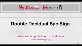 NEET PGTopicDouble Decidual Sac SignRadiology [upl. by Iad]