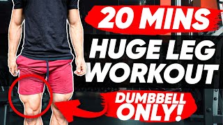 20 MIN HOME LEG WORKOUT DUMMBELLS ONLY [upl. by Ripley41]