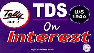 Tally ERP 9TDS Entries with GSTTally for GST Accounting Entries with TDS Part16GST Accounting [upl. by Aleahs]