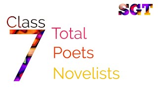 7th Class All Poets Novelists Works [upl. by Ahseret]