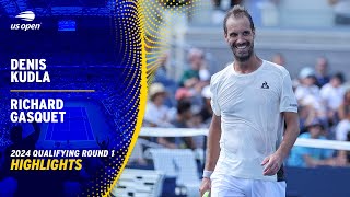 Denis Kudla vs Richard Gasquet Highlights  2024 US Open Qualifying Round 1 [upl. by Chaves71]