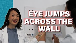 Vision Therapy Exercise Eye Jumps Across The Wall [upl. by Doyle]