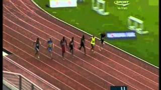 100m men EAA Premium Meeting Prague 2011 polish commentary [upl. by Anyahs822]