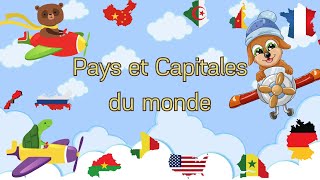 TOUR DU MONDE 11 pays images capitales et drapeau Quiz [upl. by Anica]