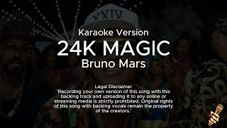 Bruno Mars  24K Magic Karaoke Version [upl. by Eppilihp]