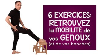 6 exercices retrouvez la mobilité de vos genoux et de vos hanches [upl. by Annaerb]