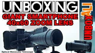 Giant 40x60 Phone Zoom Lens Optical Monocular Telescope [upl. by Sineray391]