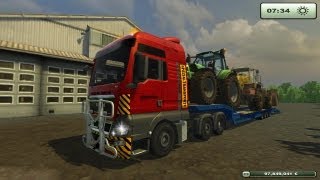 Farming simulator 2013 Trasporto eccezionale MAN TGX [upl. by Uol]