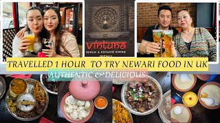 एक घंटा DRIVE गरेर TRIED AUTHENTIC NEWARI FOOD VINTUNAALDERSHOT UK✨मिठो साह्रै मिठो😍 [upl. by Lawton244]