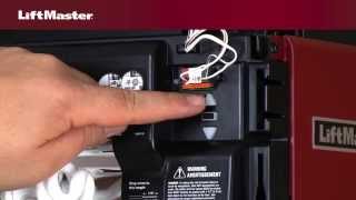 How to program travel on LiftMaster® Security20™ garage door opener [upl. by Nirak]