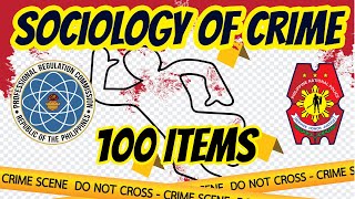 Sociology Of Crime  Criminology Board Exam Reviewer  100 Items [upl. by Anilah]