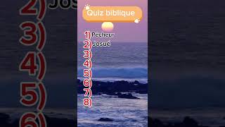 QUIZ BIBLIQUE 1 📚 TESTÉ VOTRE CONNAISSANCE DE LA BIBLE [upl. by Kiker]