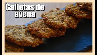 GALLETAS de AVENA y PLÁTANO SIN AZÚCAR y FACILÍSIMAS [upl. by Borer308]