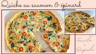 Quiche au saumon amp épinard I Recette facile et rapide spécial ramadan 2020 [upl. by Eoj]