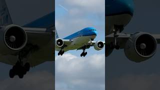 BOEING 777206 KLM ACCRA TO AMSTERDAM LANDING SCHIPHOL AIRPORT  PLANE SPOTTING [upl. by Enerol]