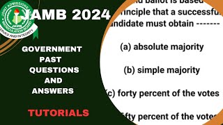 JAMB 2024 GOVERNMENT FREE ONLINE TUTORIALS JAMB GOVERNMENT PAST QUESTIONS AND ANSWERS REVISION [upl. by Nnaillij]