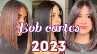 CORTES BOB MUJER 2023  CORTES ESTILOS BOB CORTO [upl. by Murat905]