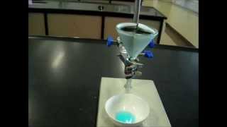 Crystallisation 1  Copper II Oxide and Dilute Sulphuric Acid [upl. by Atig868]