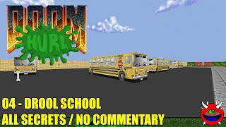 Doom HURL Slob Zone 3D Remade V2  04 Drool School  All Secrets No Commentary [upl. by Hael285]