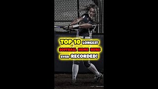 Top 10 Longest Softball Home Runs Ever Recorded [upl. by Junette614]