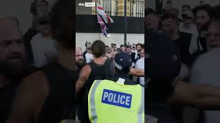 Violence breaks out at Downing Street protest [upl. by Klein]