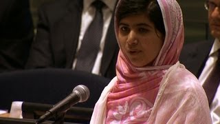 Malala Yousafzai addresses United Nations [upl. by Samale]