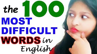 100 Most Difficult Words in English  Learn English Pronunciation [upl. by Narih862]