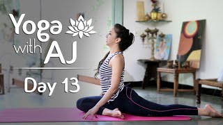 Yoga Poses – Back To Back  Day 13  Yoga For Beginners  Yoga With AJ [upl. by Nnorahs]