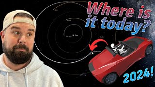 Where is the Tesla Roadster Car in Space today [upl. by Beau974]