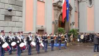 Scuola Militare Nunziatella sfilata dei cadetti e batteria tamburi [upl. by Aisaim161]