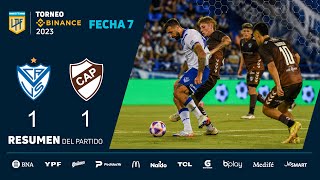 TorneoBinance 2023  Fecha 7  resumen de Vélez  Platense [upl. by Ylahtan120]